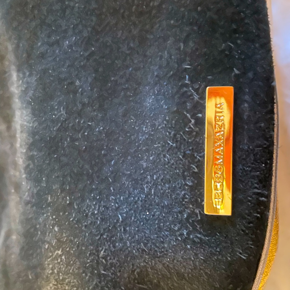 BCBG black suede gold and silver purse - Picture 6 of 7